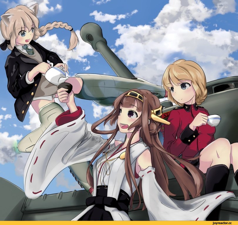 Kongou (Kantai Collection), Kantai Collection, Darjeeling, Girls und Panzer, Lynette Bishop, Strike Witches Character, Strike Witches, фэндомы, Anime