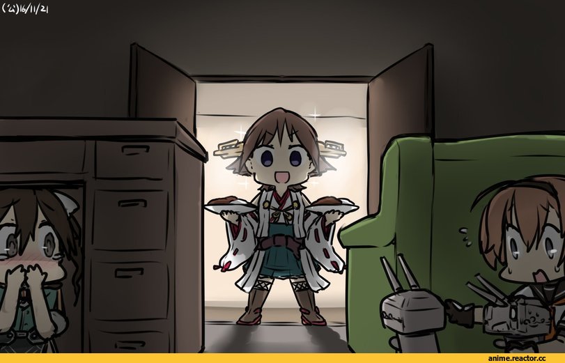 Hamu Koutarou, Tone (Kantai Collection), Kantai Collection, Hiei, Teruzuki (Kantai Collection), Anime