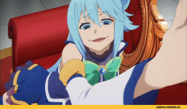 Aqua (KonoSuba), KonoSuba, Anime Гифки, Anime