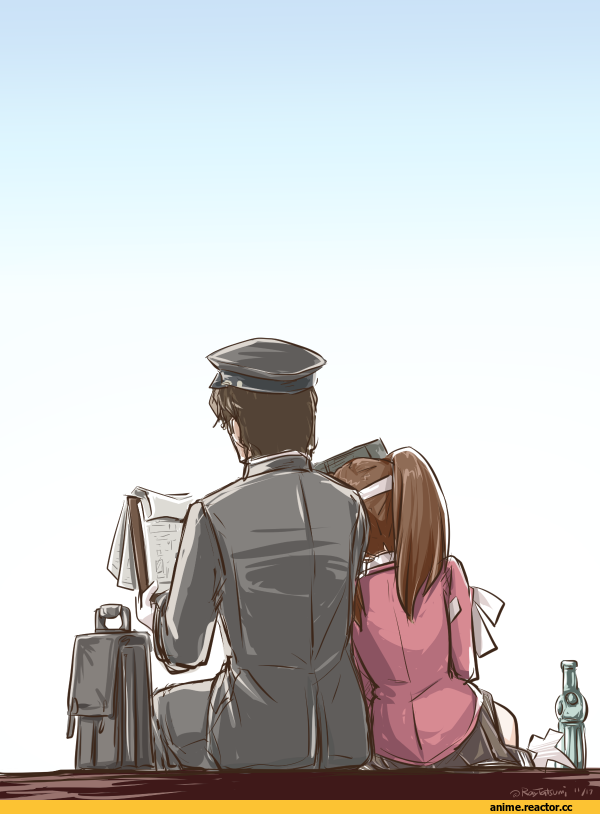 Kantai Collection, Ryuujou, Admiral (Kantai Collection), tatsumi rei, Anime Paint, Anime Art, Anime