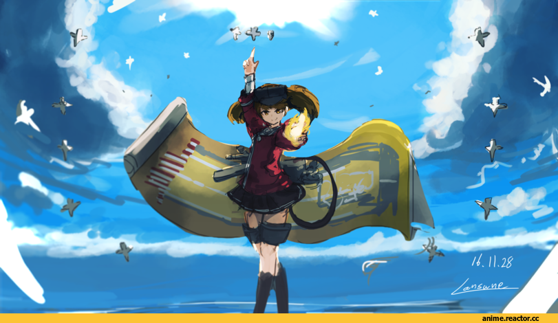 Ryuujou, Kantai Collection, lansane, Anime