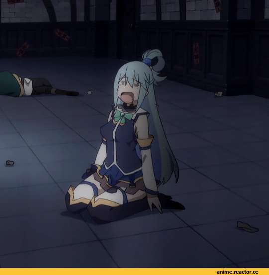 KonoSuba, Aqua (KonoSuba), Kazuma Satou, anime gif, Anime