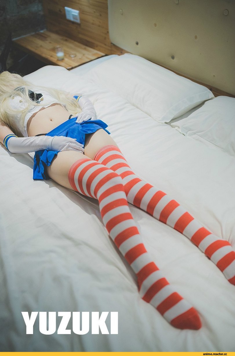 shimakaze (kantai collection), Kantai Collection, Anime Ero Cosplay, Anime Cosplay, полосатые чулочки, Anime