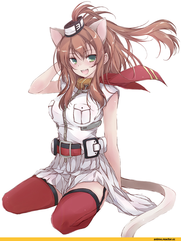 Kantai Collection, Saratoga (Kantai Collection), neko, Animal Ears, yumesato makura, Anime Art, Large Breasts (Anime), Anime