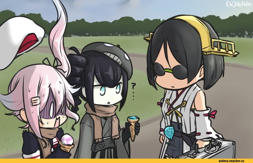 Hamu Koutarou, Kirishima (Kantai Collection), Kantai Collection, Harusame (Kantai Collection), ancient destroyer oni, Anime