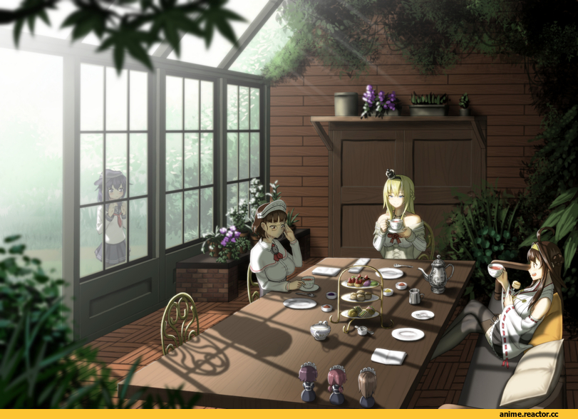 Kantai Collection, akatsuki (kantai collection), Kongou (Kantai Collection), Roma (Kantai Collection), Warspite (Kantai Collection), Misumi (Niku-Kyu), Anime Art, Anime