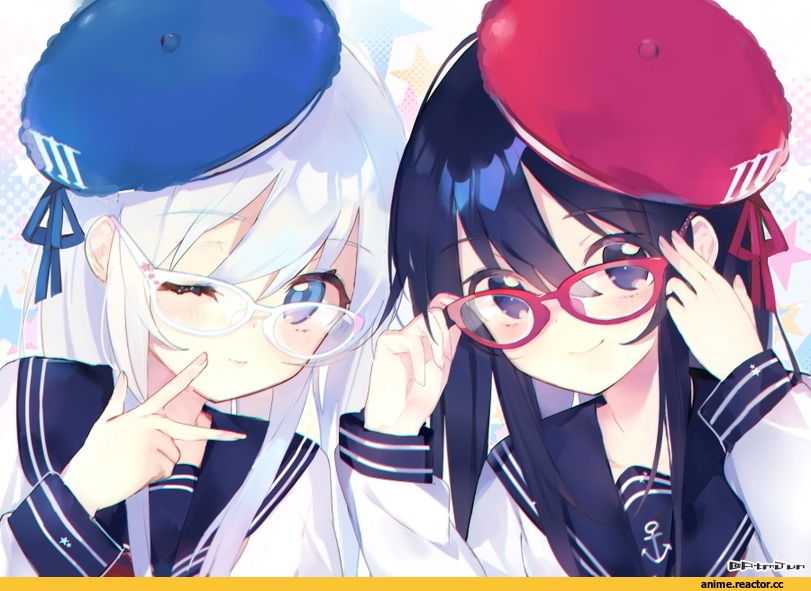 atsumi jun, Akatsuki, Kantai Collection, Hibiki (Kantai Collection), Megane, Anime