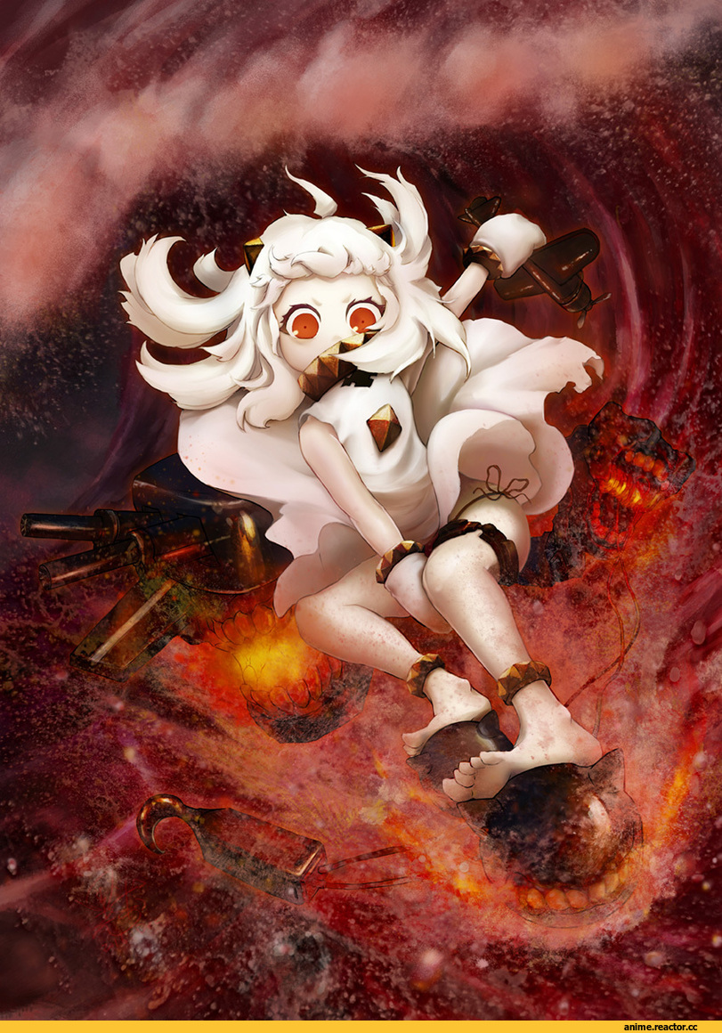 Kantai Collection, Northern Ocean Hime, enemy aircraft (kantai collection), black rice, Anime