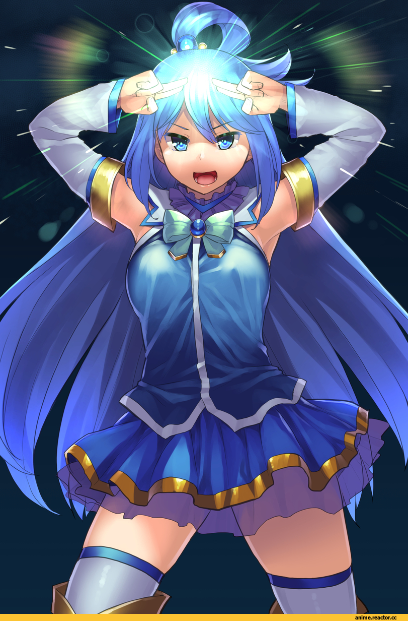 KonoSuba, Aqua (KonoSuba), aaru (tenrake chaya), Ultra Seven, crossover, Anime