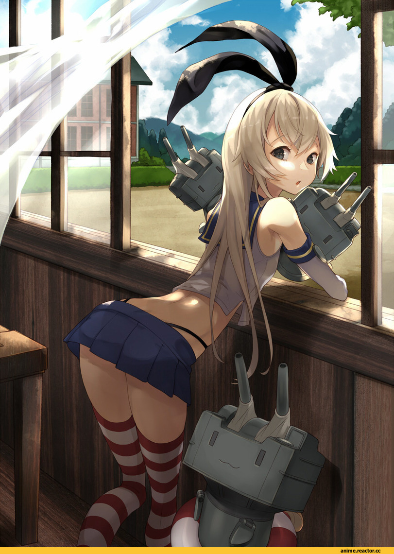 yuu (higashi no penguin), Shimakaze, Kantai Collection, Anime