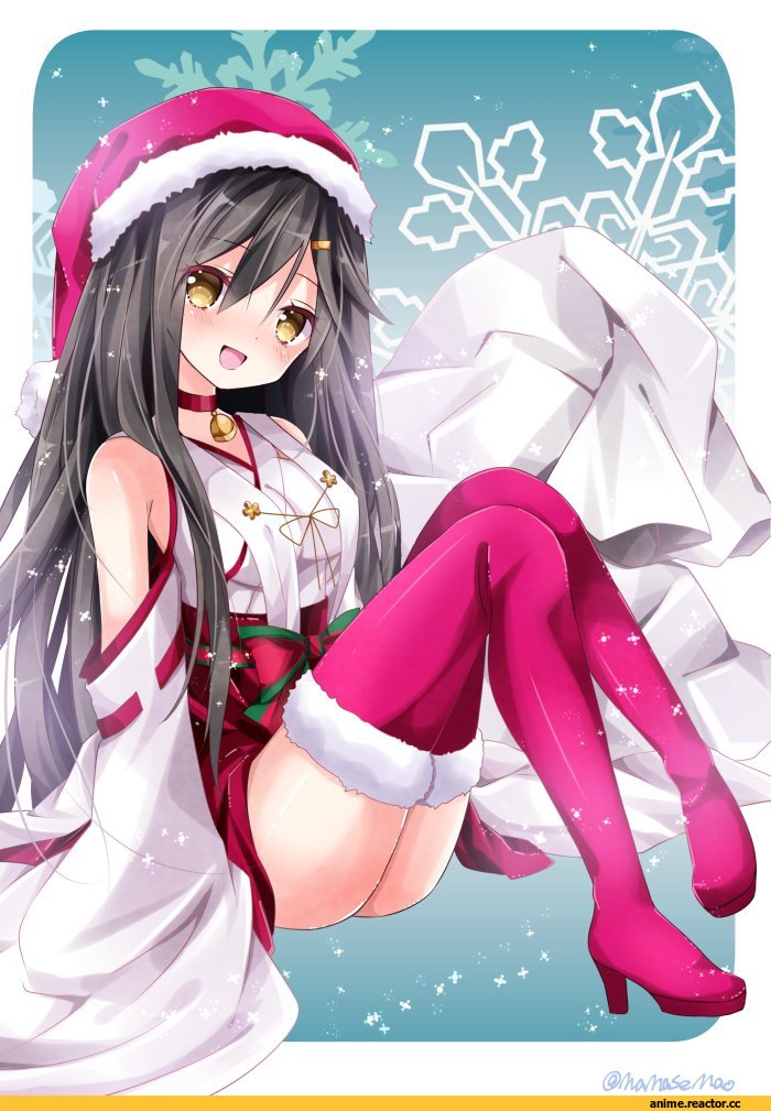 Nanase Nao, Anime Art, Haruna (Kantai Collection), Kantai Collection, Anime Christmas, Anime