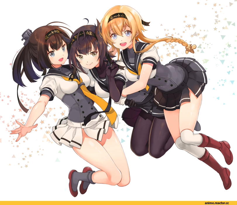 Akizuki (Kantai Collection), Kantai Collection, Teruzuki (Kantai Collection), Hatsuzuki (Kantai Collection), fumako, Anime