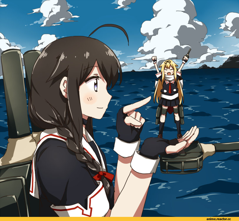 any (lucky denver mint), Shigure (Kantai Collection), Kantai Collection, Yuudachi, Anime