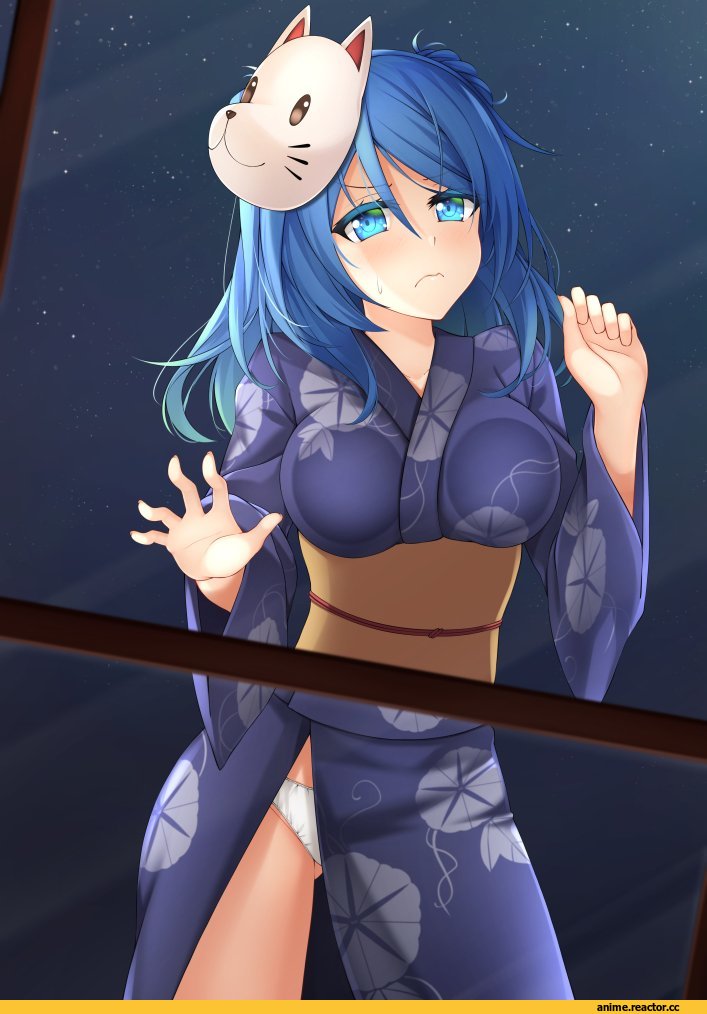 Urakaze, Kantai Collection, Anime Ero Pantsu, Anime Ero, healther, kimono, Anime