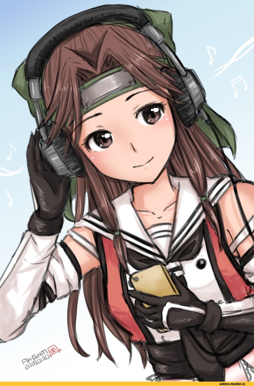 Kantai Collection, Kashima (Kantai Collection), Anime Гифки, squarevr, Anime