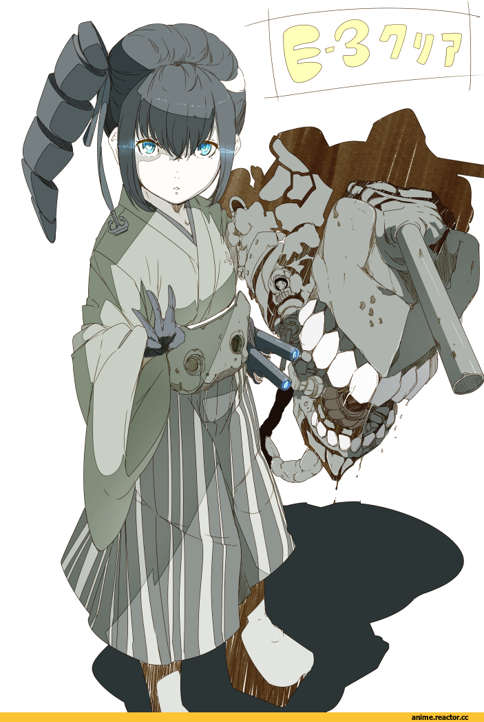 ancient destroyer oni, Kantai Collection, Ninimo Nimo, Heavy Cruiser Hime, Anime