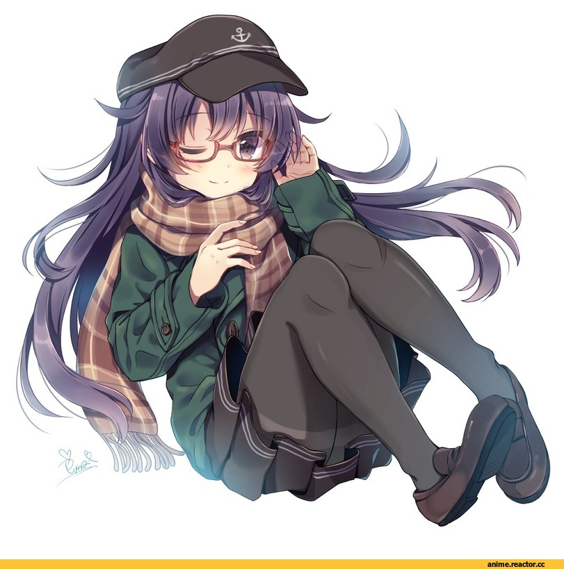 mitsuki ponzu, Akatsuki, Kantai Collection, Megane, Anime