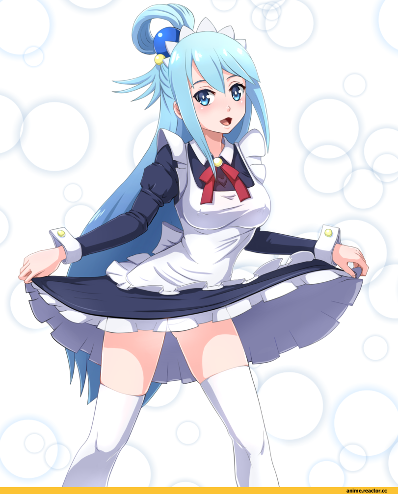 KonoSuba, Aqua (KonoSuba), Maid, Художник-кун, Anime