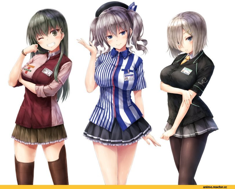 Hamakaze (Kantai Collection), Kantai Collection, Kashima (Kantai Collection), Suzuya (Kantai Collection), Suien, Anime