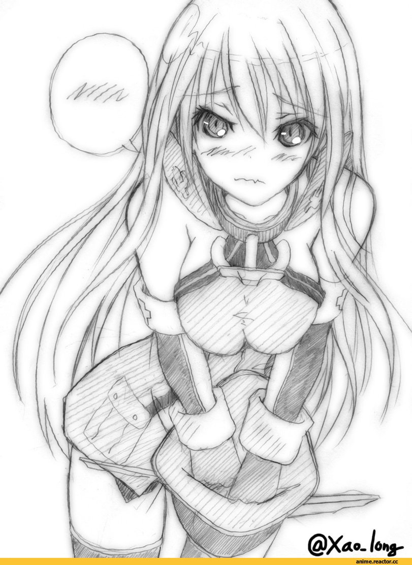 chicken99, Bismarck (Kantai Collection), Kantai Collection, Monochrome (Anime), Anime