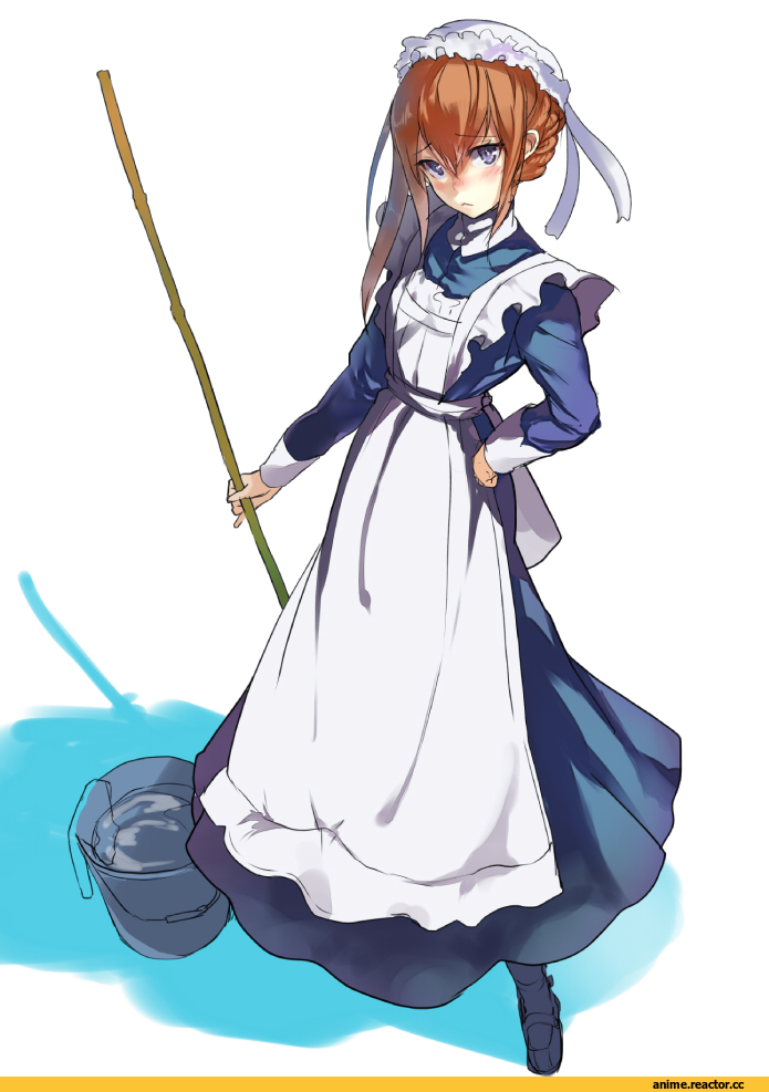 Shirabi (Life-is-Free), Anime Art, Makise Kurisu, Steins Gate, Maid, Anime