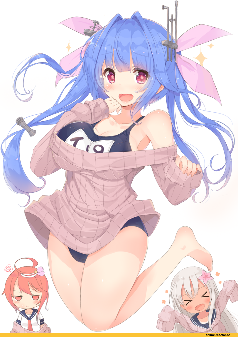 Kantai Collection, I-19, i-58 (kantai collection), Ro-500 (Kantai Collection), kagerou (shadowmage), Anime