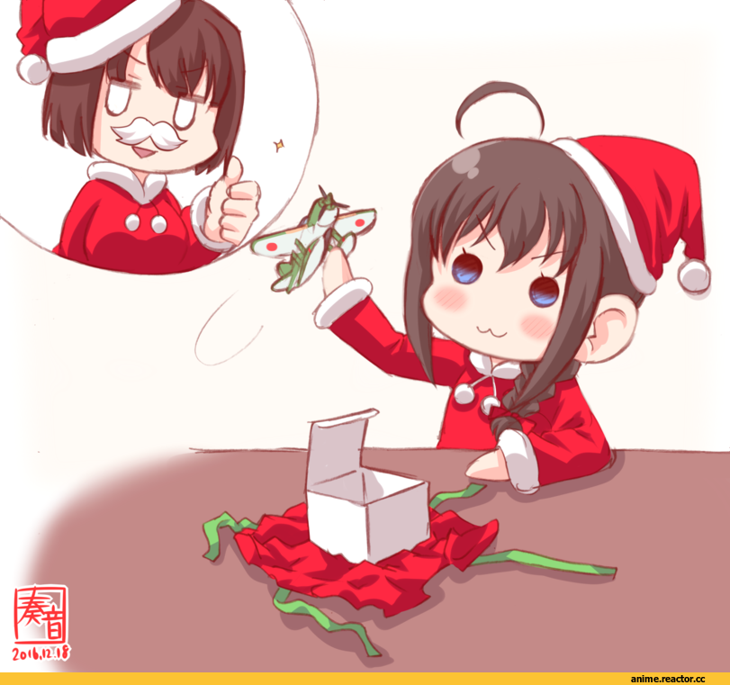 Kantai Collection, Hyuuga (Kantai Collection), Shigure (Kantai Collection), Zuiun (Kantai Collection), kanon (kurogane knights), Anime Art, Anime Christmas, Anime
