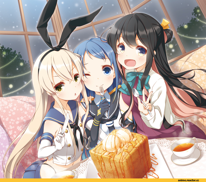 yume no owari, Samidare, Kantai Collection, Shimakaze, Naganami (Kantai Collection), Anime