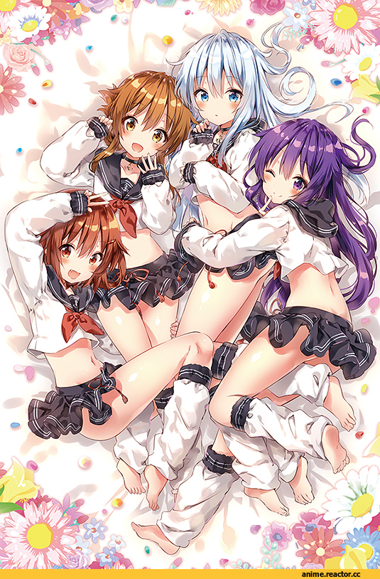 Akatsuki, Kantai Collection, Hibiki (Kantai Collection), Ikazuchi, Inazuma (Kantai Collection), Riichu, Anime