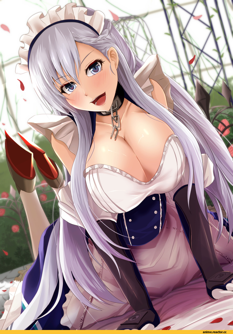 Anime Art, Belfast (Azur Lane), kanzaki kureha, Azur Lane, Maid, Large Breasts (Anime), Anime
