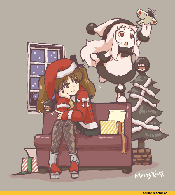 Kantai Collection, Northern Ocean Hime, Ryuujou, satomura kyou, Anime Christmas, Anime