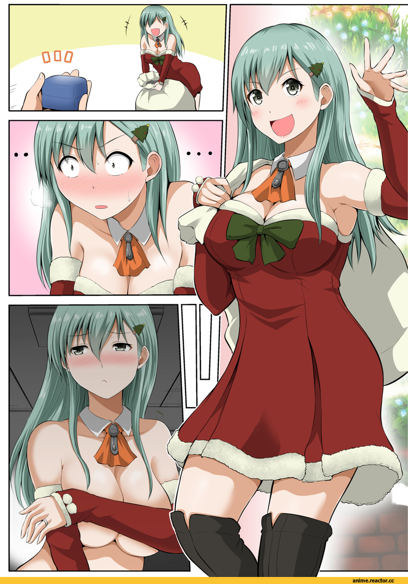 Kantai Collection, Admiral (Kantai Collection), Suzuya (Kantai Collection), yano toshinori, Anime Art, Anime Комиксы, Anime Christmas, Кантай комиксы, Large Breasts (Anime), Anime