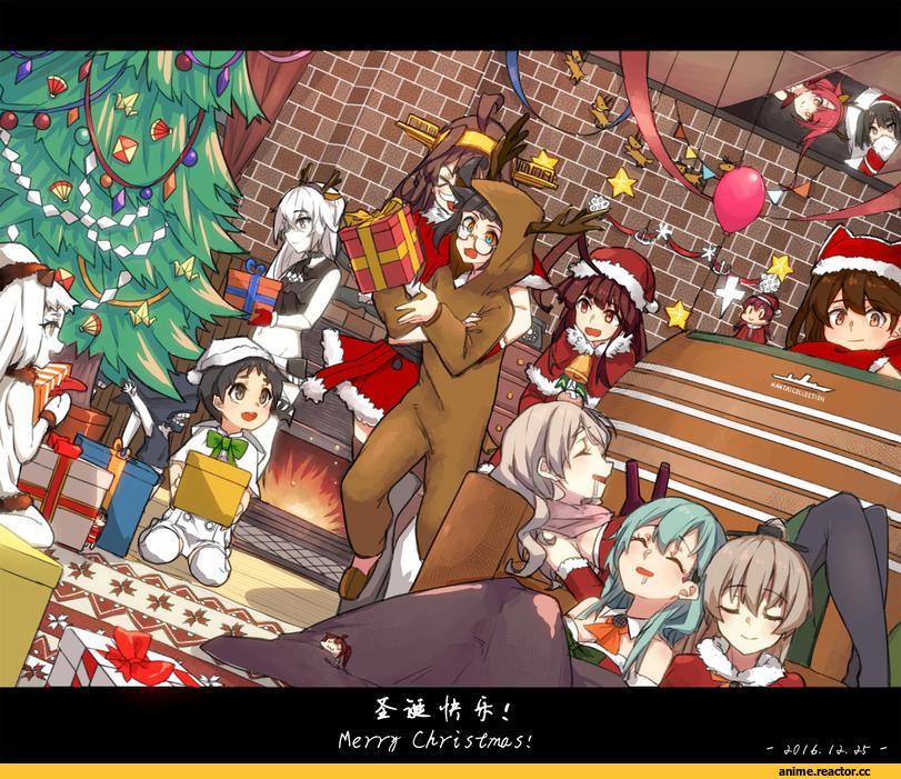 Fairy (Kantai Collection), Kongou (Kantai Collection), Kuma (Kantai Collection), Kumano, Northern Ocean Hime, Ryuujou, Sendai (Kantai Collection), Suzuya (Kantai Collection), Megane, Anime Christmas, Anime, Kantai Collection, wulazula, pt imp group, Destroyer Water Oni, Maru-yu, Kawakaze (Kantai Collection), Pola (Kantai Collection), Female Admiral (Kantai Collection)