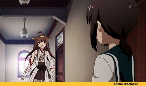 Kongou (Kantai Collection), Kantai Collection, Fubuki (Kantai Collection), Anime Гифки, Anime