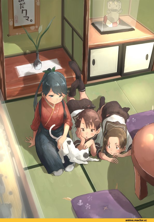 Kantai Collection, Houshou (Kantai Collection), Ayanami (Kantai Collection), Shikinami (Kantai Collection), matsutani, Anime