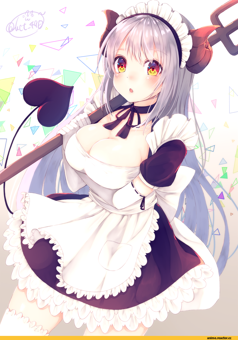 AO, Anime Art, Chita (Ketchup), Maid, Anime