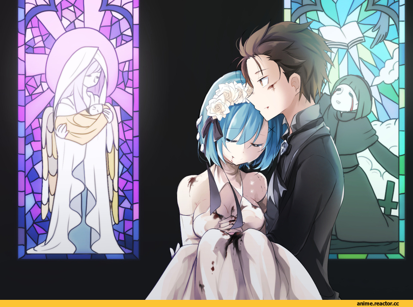 Re Zero Kara Hajimeru Isekai Seikatsu, Rem (re zero), Natsuki Subaru, owari re, Anime