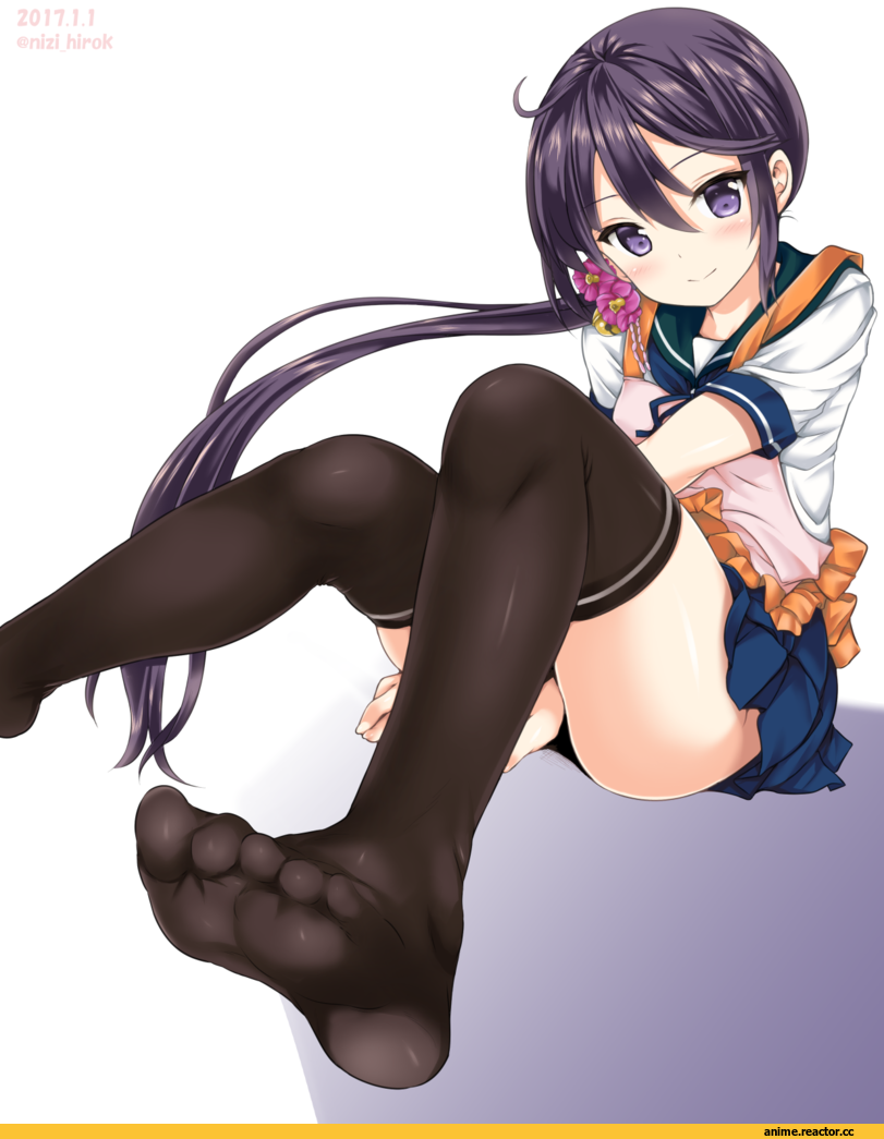 Kantai Collection, Akebono, nijimotohiro k, Anime Feet, Anime
