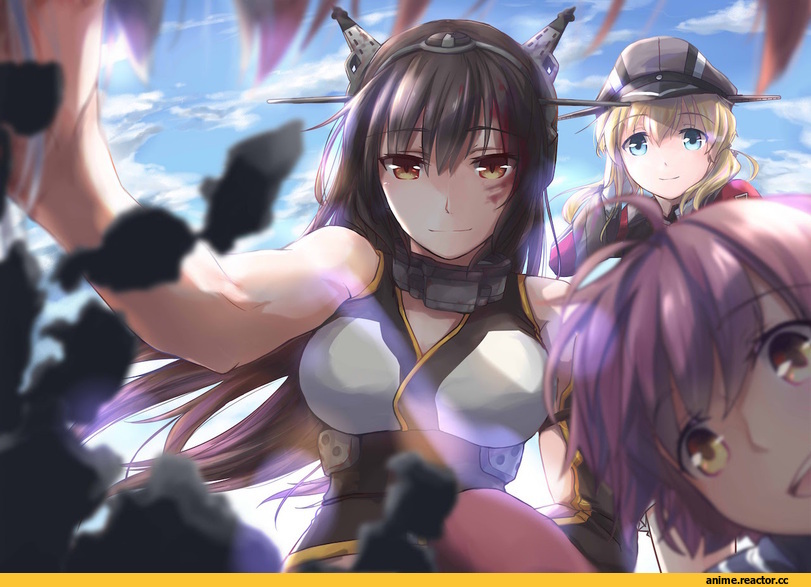 Pin.S, Nagato (Kantai Collection), Kantai Collection, Prinz Eugen, Sakawa (Kantai Collection), Anime