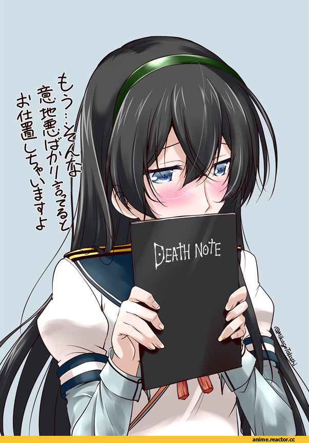 Ooyodo (Kantai Collection), Kantai Collection, Mikage Takashi, crossover, death note, Anime