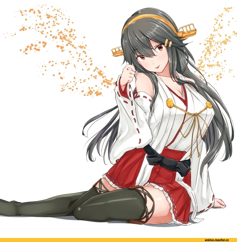 Haruna (Kantai Collection), Kantai Collection, ame-rain, Anime