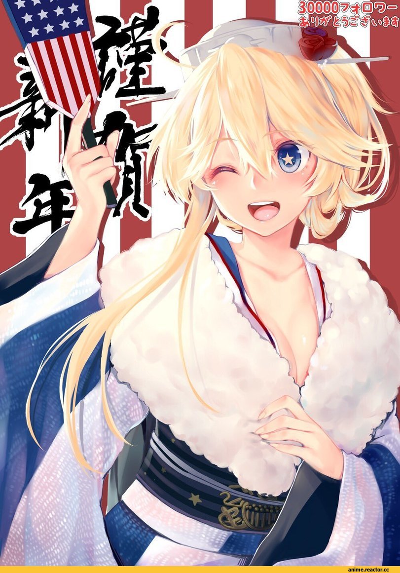 Iowa (Kantai Collection), Kantai Collection, obiwan, Anime Art, Anime