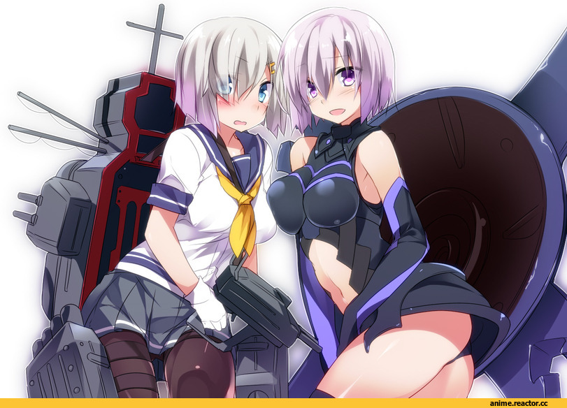 Hamakaze (Kantai Collection), Kantai Collection, Shielder (Fate/grand order), Fate/Grand Order, Fate (series), crossover, MTU (orewamuzituda), Anime