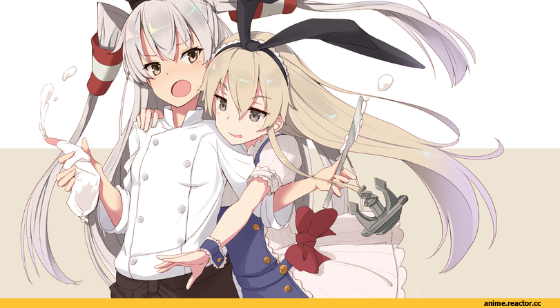 Amatsukaze (Kantai Collection), Kantai Collection, Shimakaze, sakamoto-cat, Anime