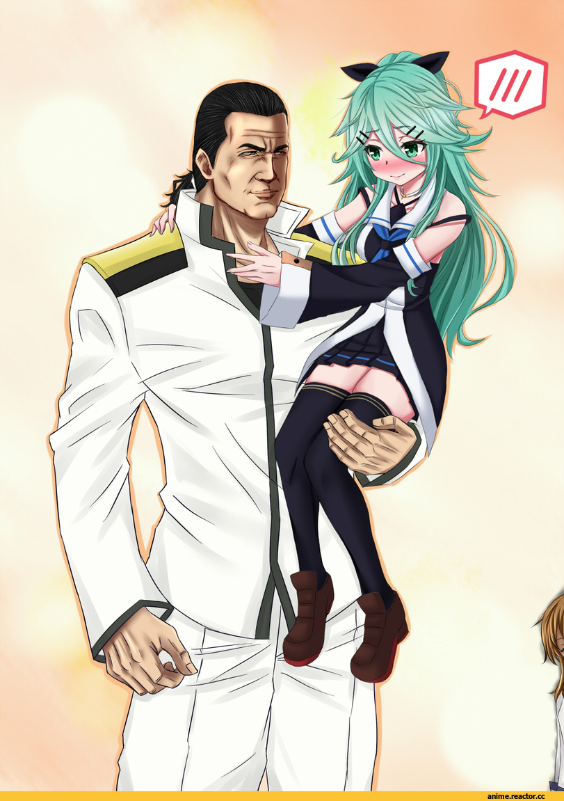 Kantai Collection, Steven Seagal, Yamakaze (Kantai Collection), k2, Admiral (Kantai Collection), Anime