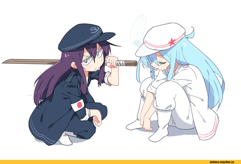 Kantai Collection, Akatsuki, Verniy, tonmoh, Anime
