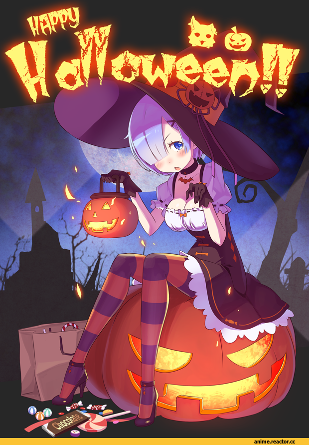 Re Zero Kara Hajimeru Isekai Seikatsu, Rem (re zero), sando (dukedevil), Anime Art, Anime Halloween, Anime