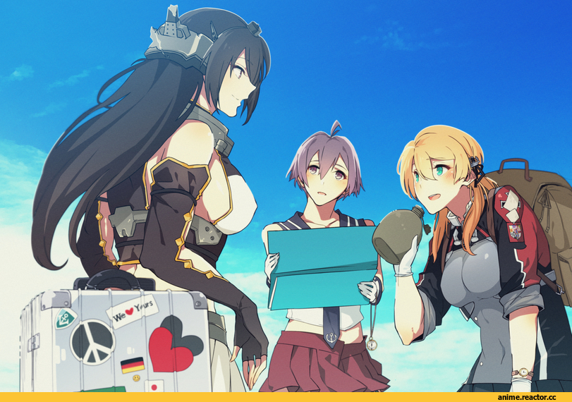 asakawa (outeq), Nagato (Kantai Collection), Kantai Collection, Sakawa (Kantai Collection), Prinz Eugen, Anime