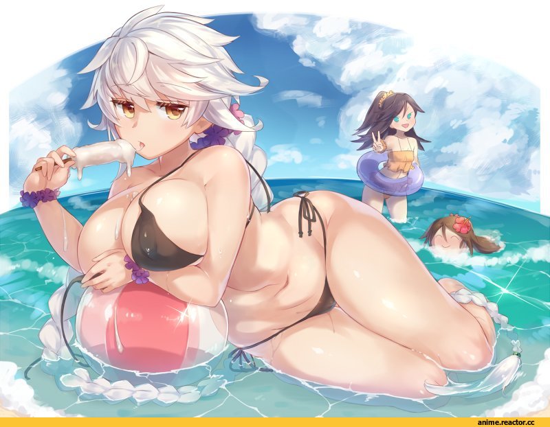 Yamaarashi, Anime Art, Unryuu (Kantai Collection), Kantai Collection, Amagi (Kantai Collection), Katsuragi (Kantai Collection), Anime Ero, Anime Ero Swim, Anime Ero Kyonyuu, Anime