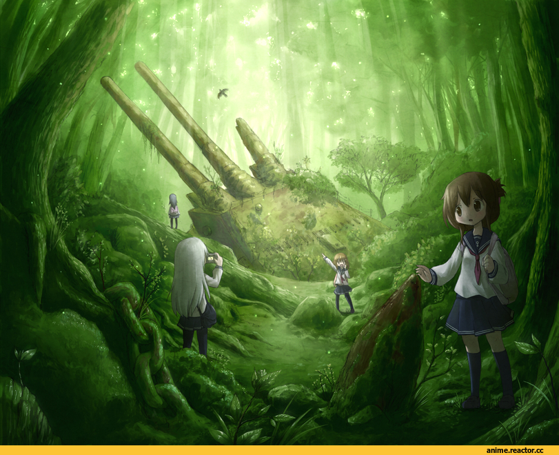 Kantai Collection, akatsuki (kantai collection), Hibiki (Kantai Collection), ikazuchi (kantai collection), Inazuma (Kantai Collection), Anime Art, Anime